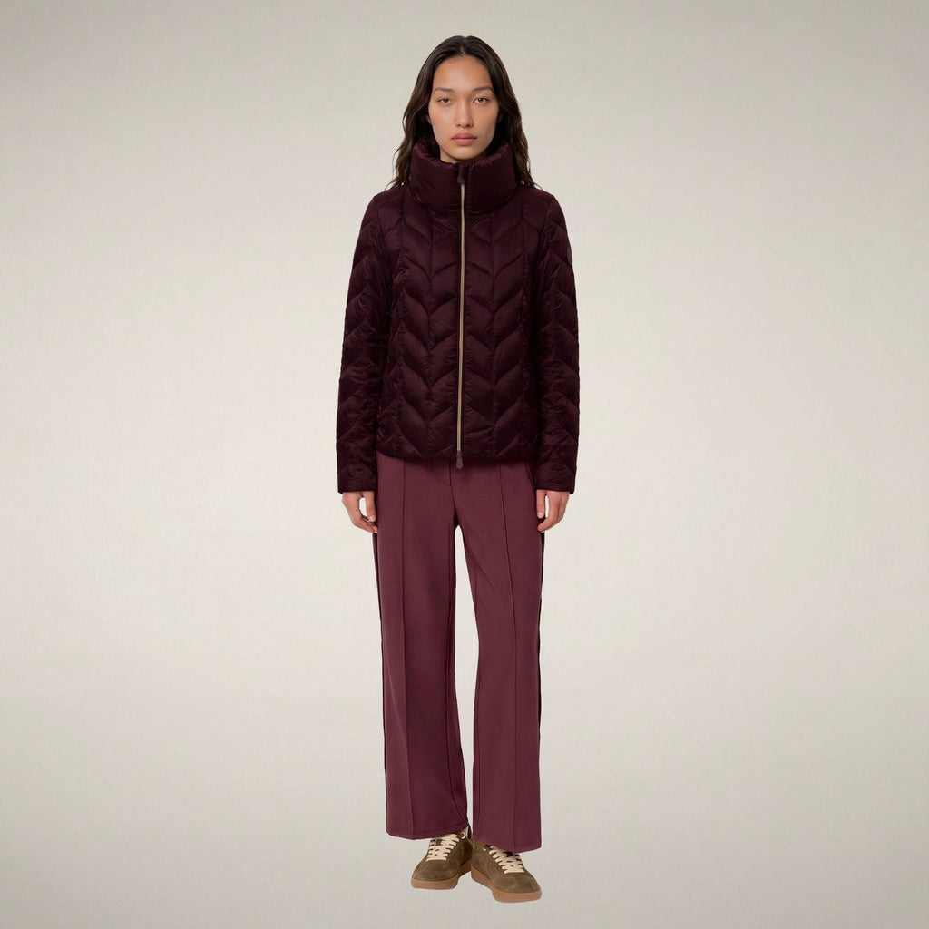 Women's Puffer Jacket Lorette in Wine Red
