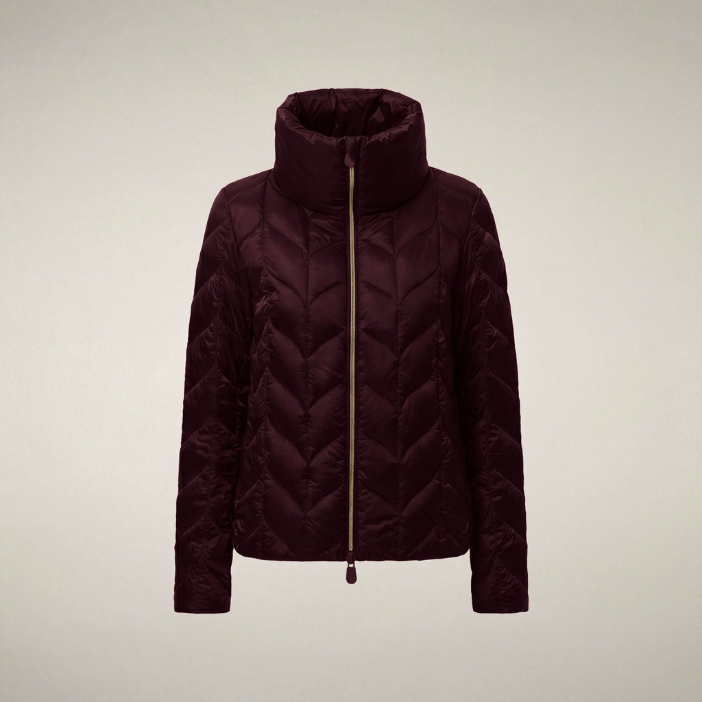 Women's Puffer Jacket Lorette in Wine Red