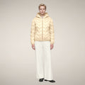 Women's Puffer Jacket Bonbon in Shore Beige
