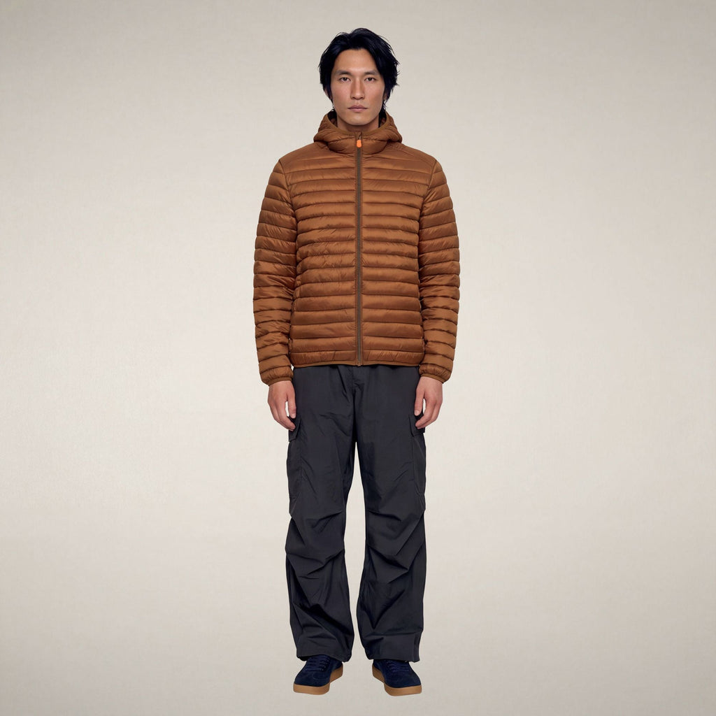 Men's Puffer Jacket Prosper in Noisette Brown