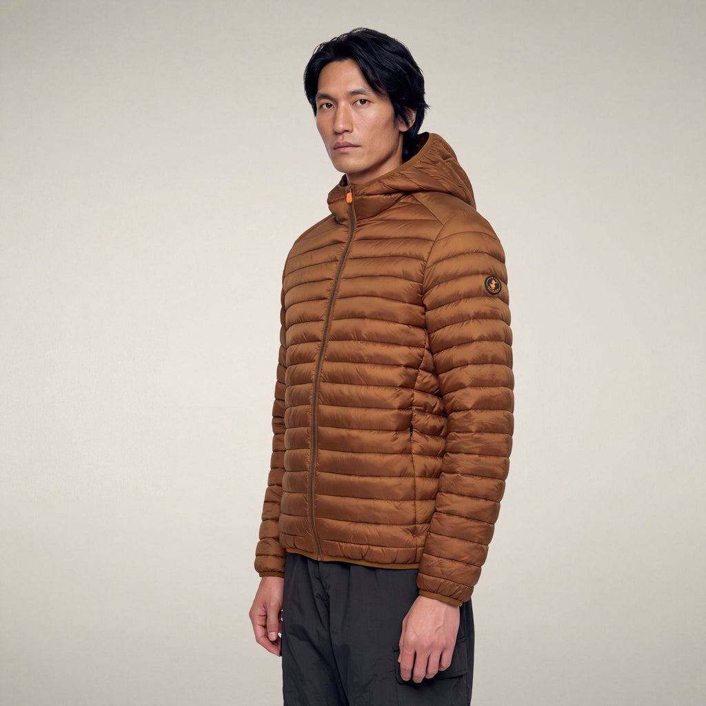 Men's Puffer Jacket Prosper in Noisette Brown