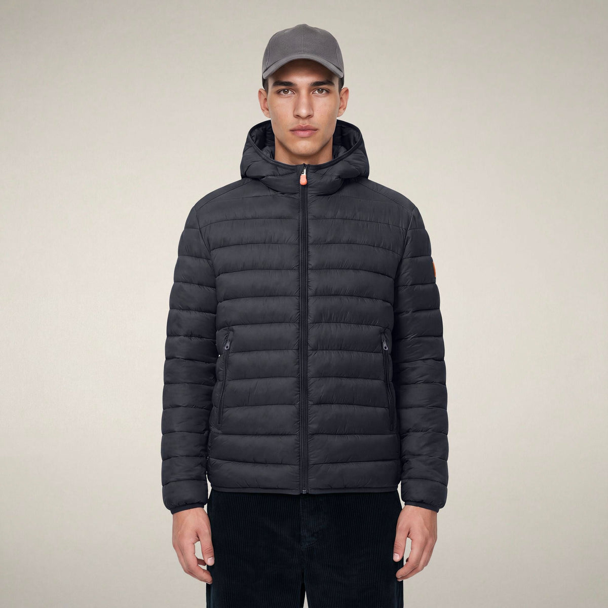 Men's Puffer Jacket Jeanluc in Blue Black