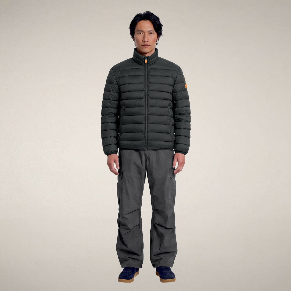 Men's Puffer Jacket Laurent in Green Black