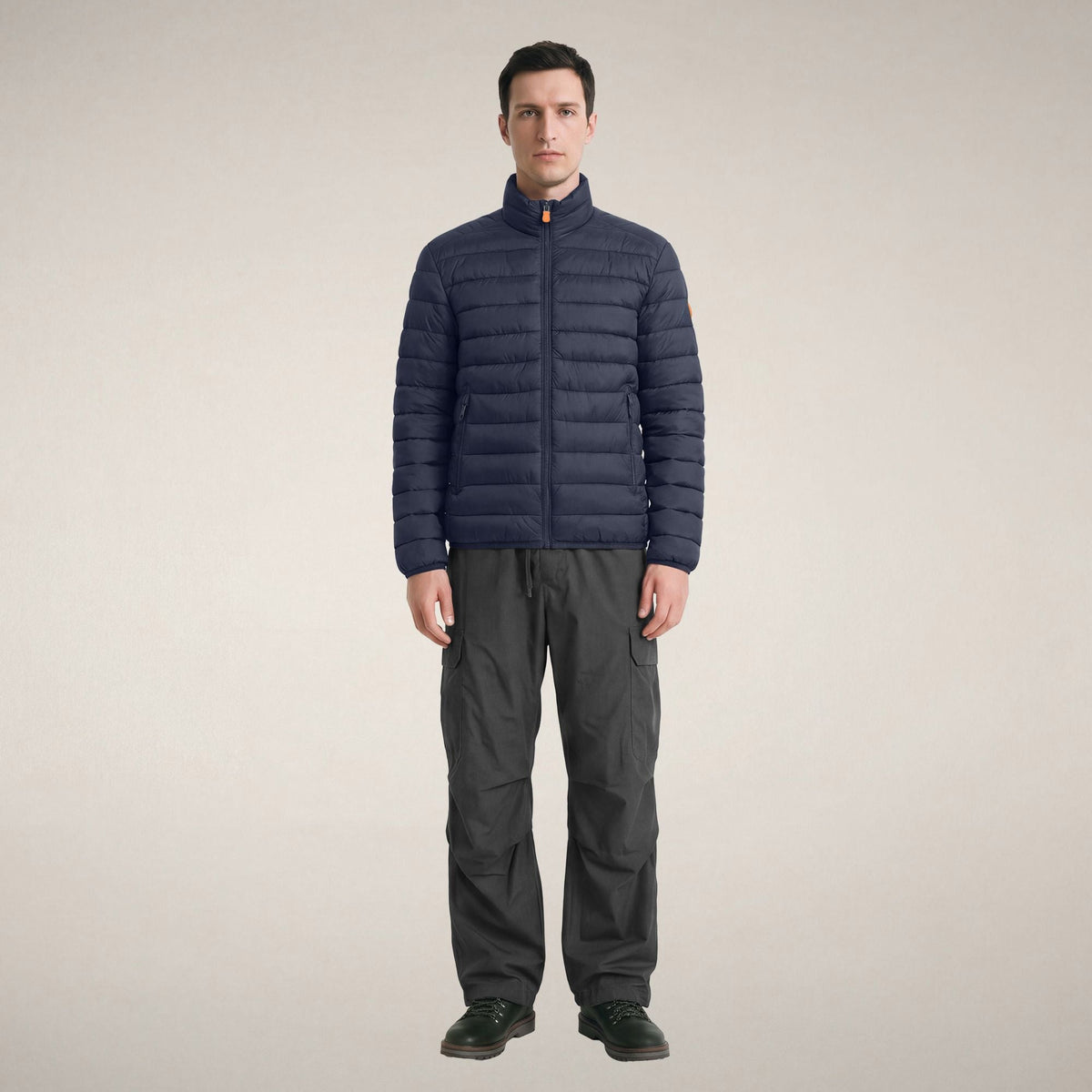 Men's Puffer Jacket Laurent in Blue Black