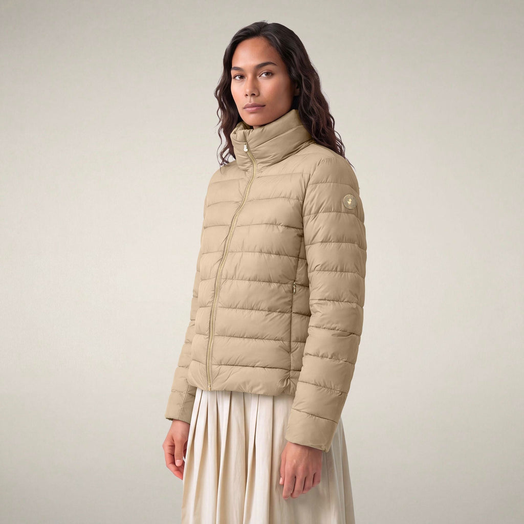 Women's Puffer Jacket Susy in Stone Beige