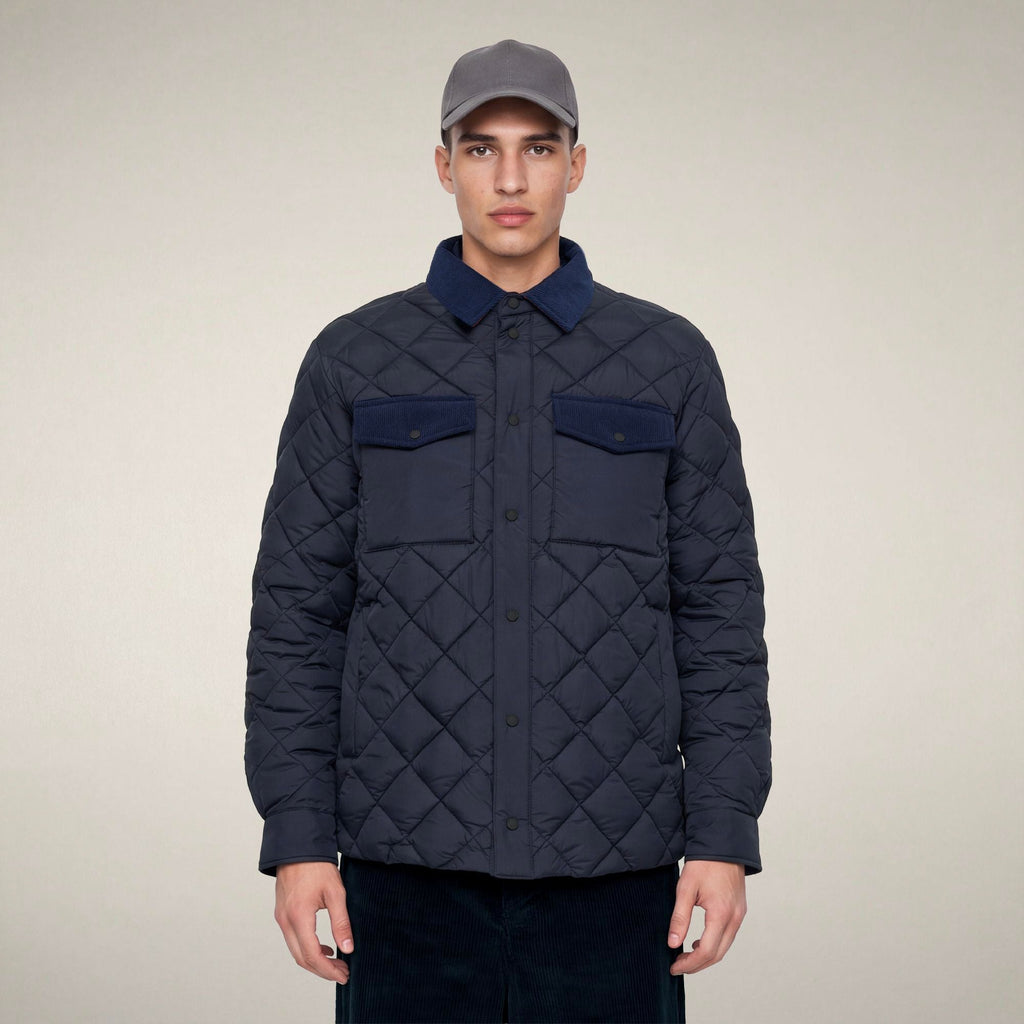 Men's Puffer Jacket Firmin in Blue Black