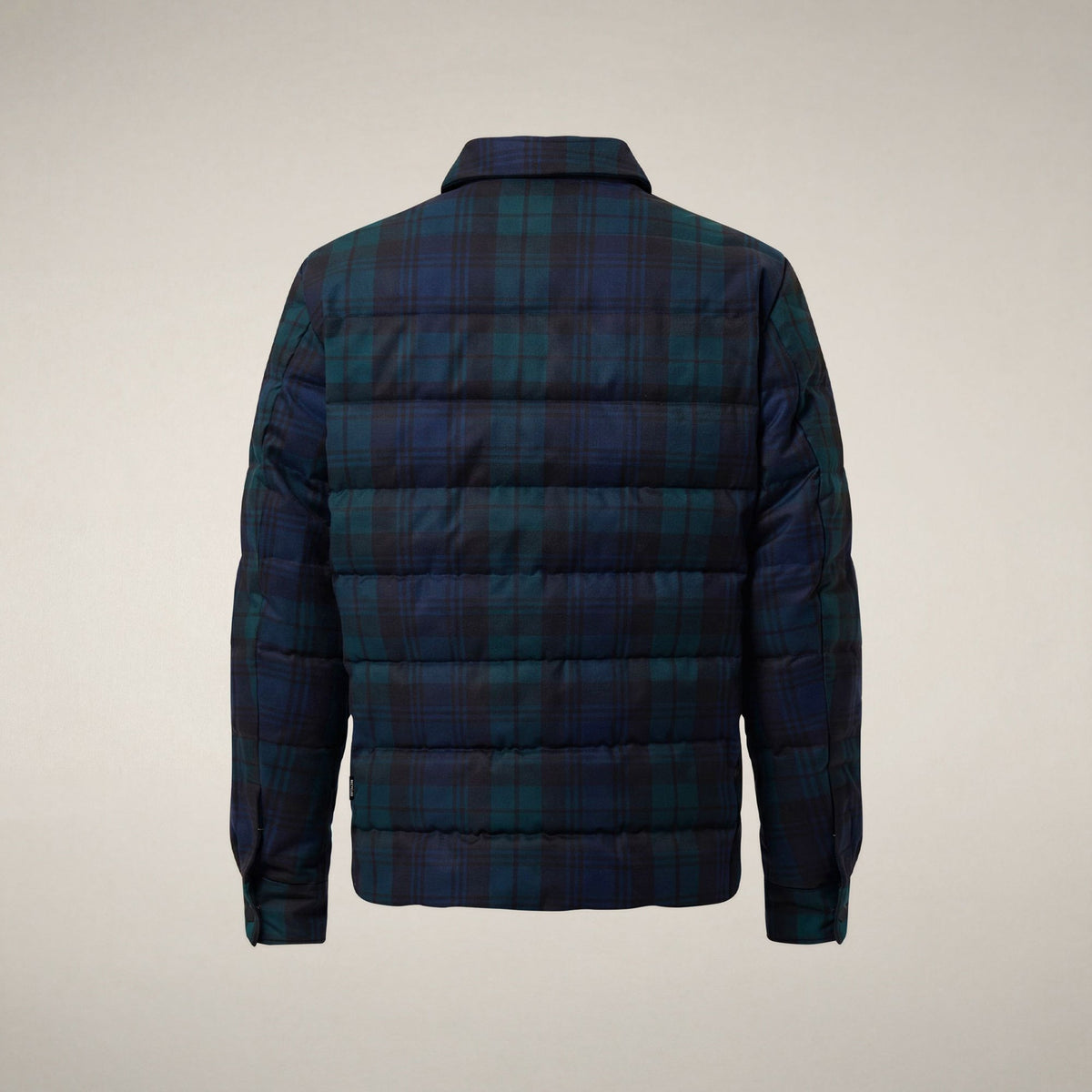 Men's Puffer Jacket Esteban in Black Checks