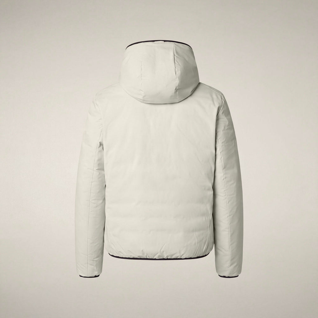 Men's Reversible Puffer Jacket Ezra in Rainy Beige