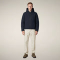 Men's Reversible Puffer Jacket Ezra in Blue Black