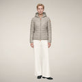 Women's Puffer Jacket Daisy in Rainy Beige