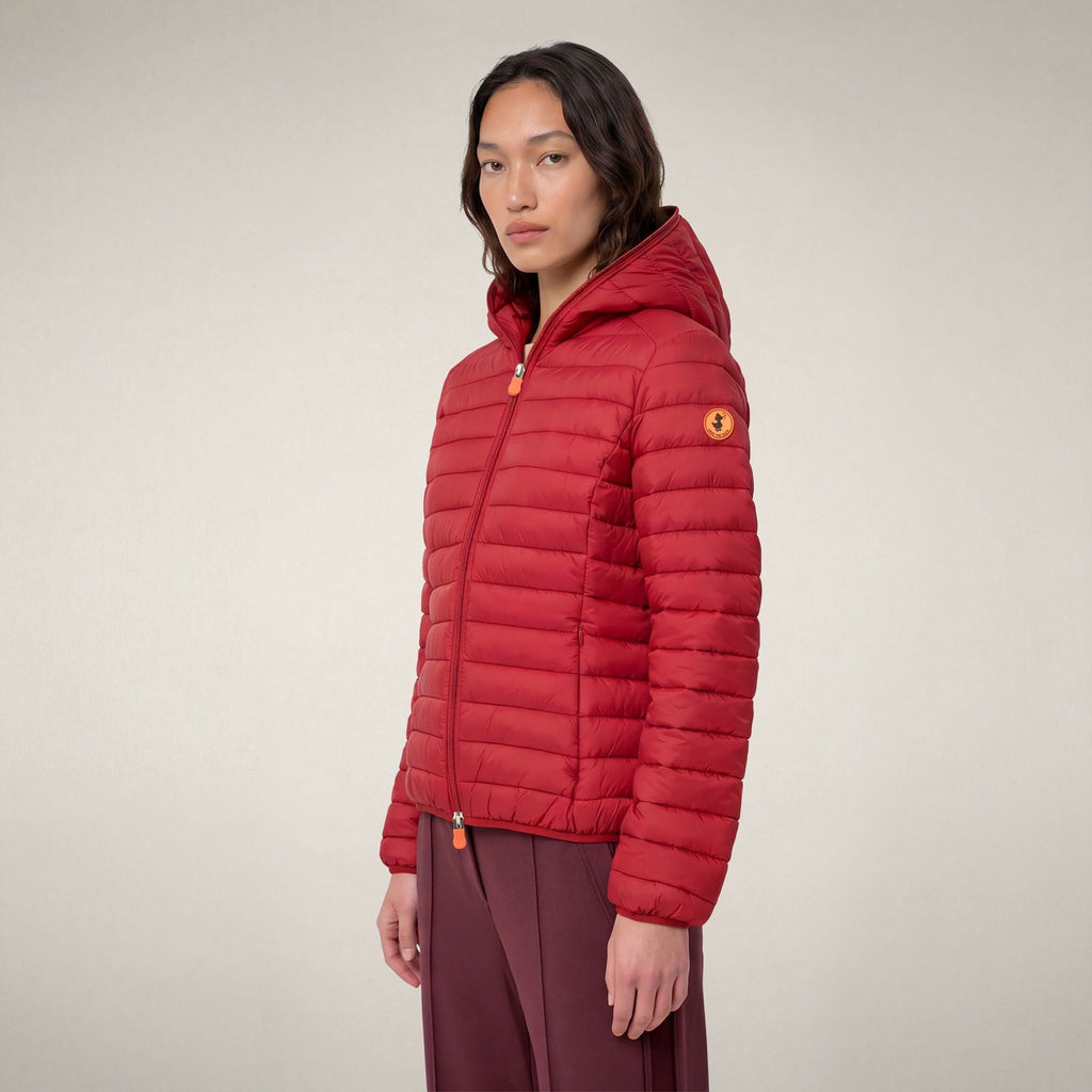 Doudoune femme Daisy rouge foncé
