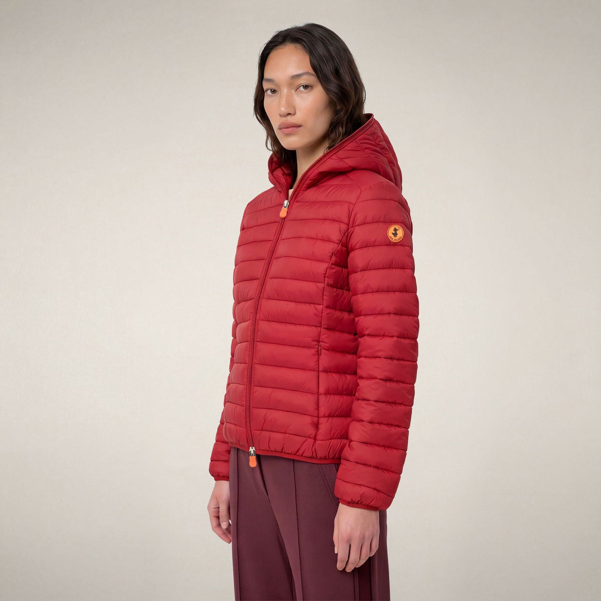 Doudoune femme Daisy rouge foncé