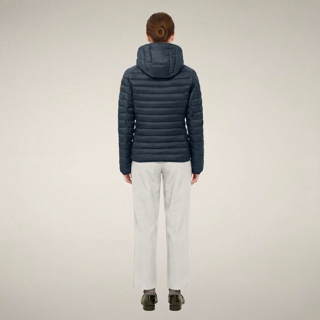 Women's Puffer Jacket Daisy in Blue Black