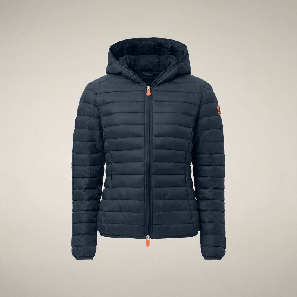 Women's Puffer Jacket Daisy in Blue Black