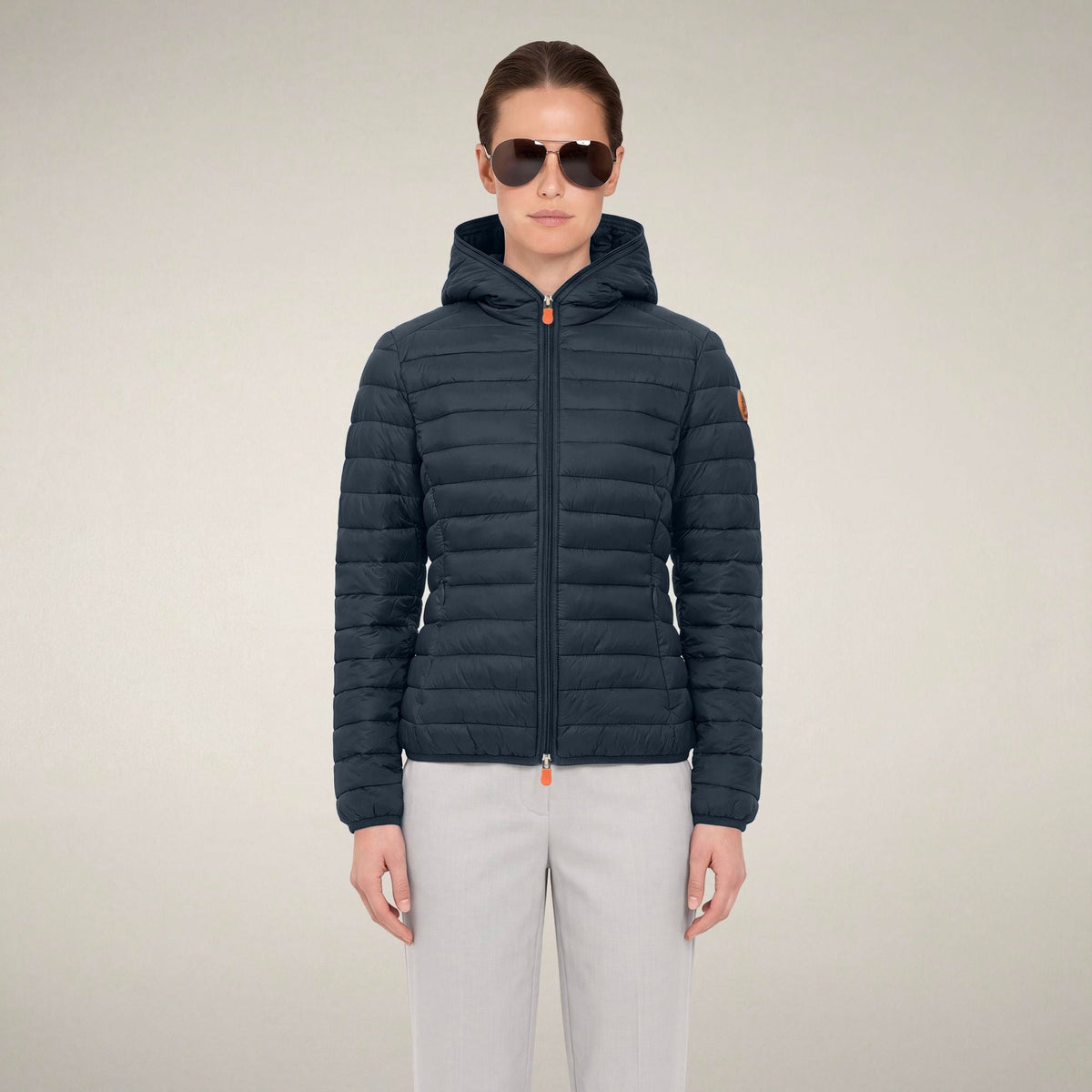 Women's Puffer Jacket Daisy in Blue Black