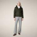 Women's Puffer Jacket Alexis in Pine Green