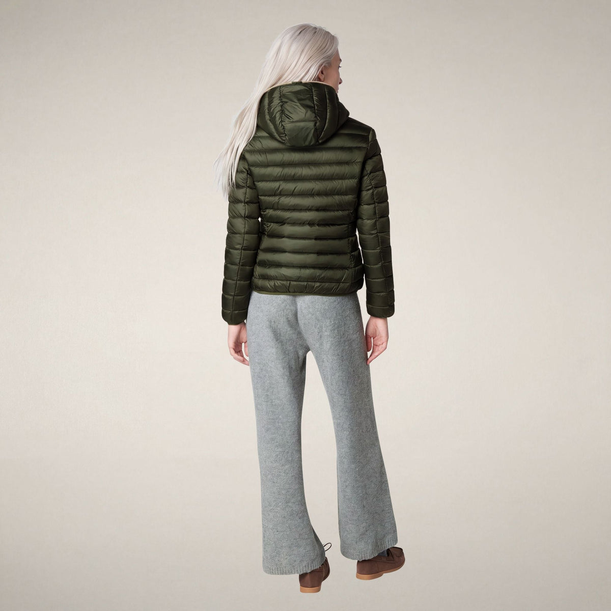 Women's Puffer Jacket Alexis in Pine Green