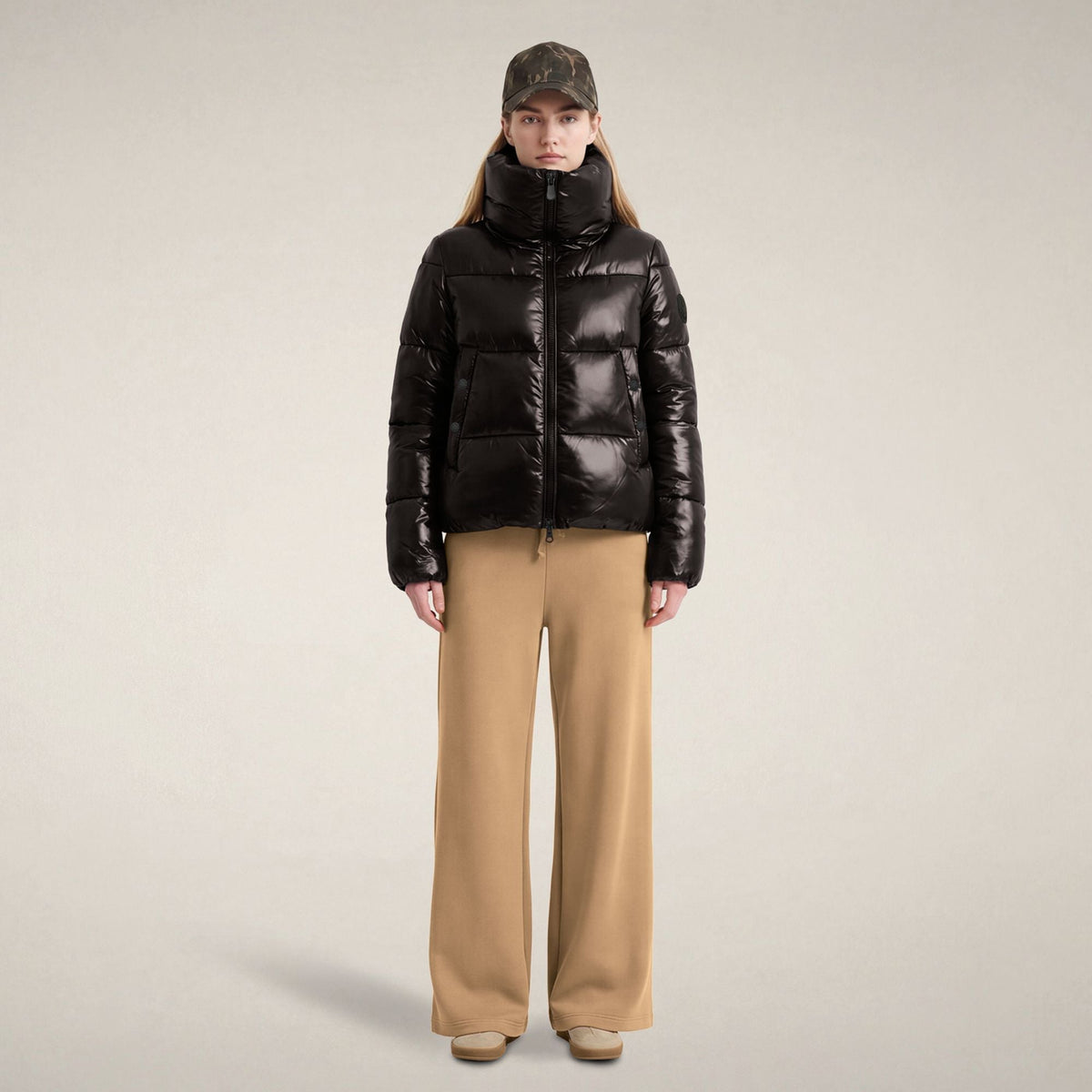 Women's Puffer Jacket Isla in Black