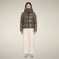 Women's Puffer Jacket Isla in Gunmetal Grey