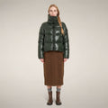 Women's Puffer Jacket Isla in Nori Green