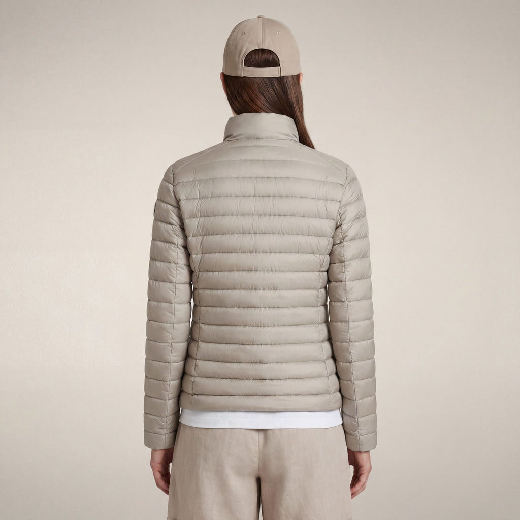 Women's  puffer jacket Carly in rainy beige