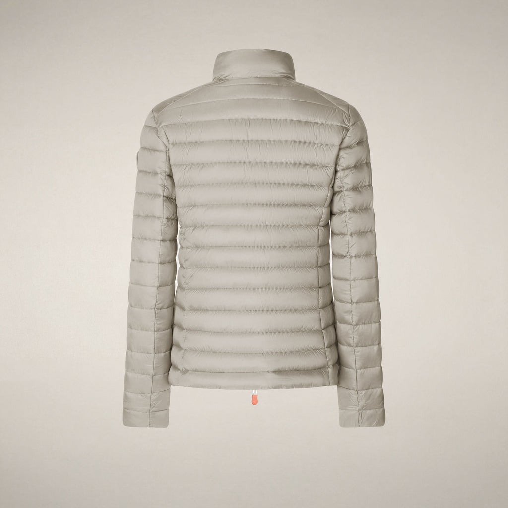 Women's  puffer jacket Carly in rainy beige