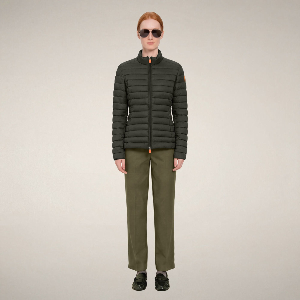 Women's Puffer Jacket Carly in Land Green