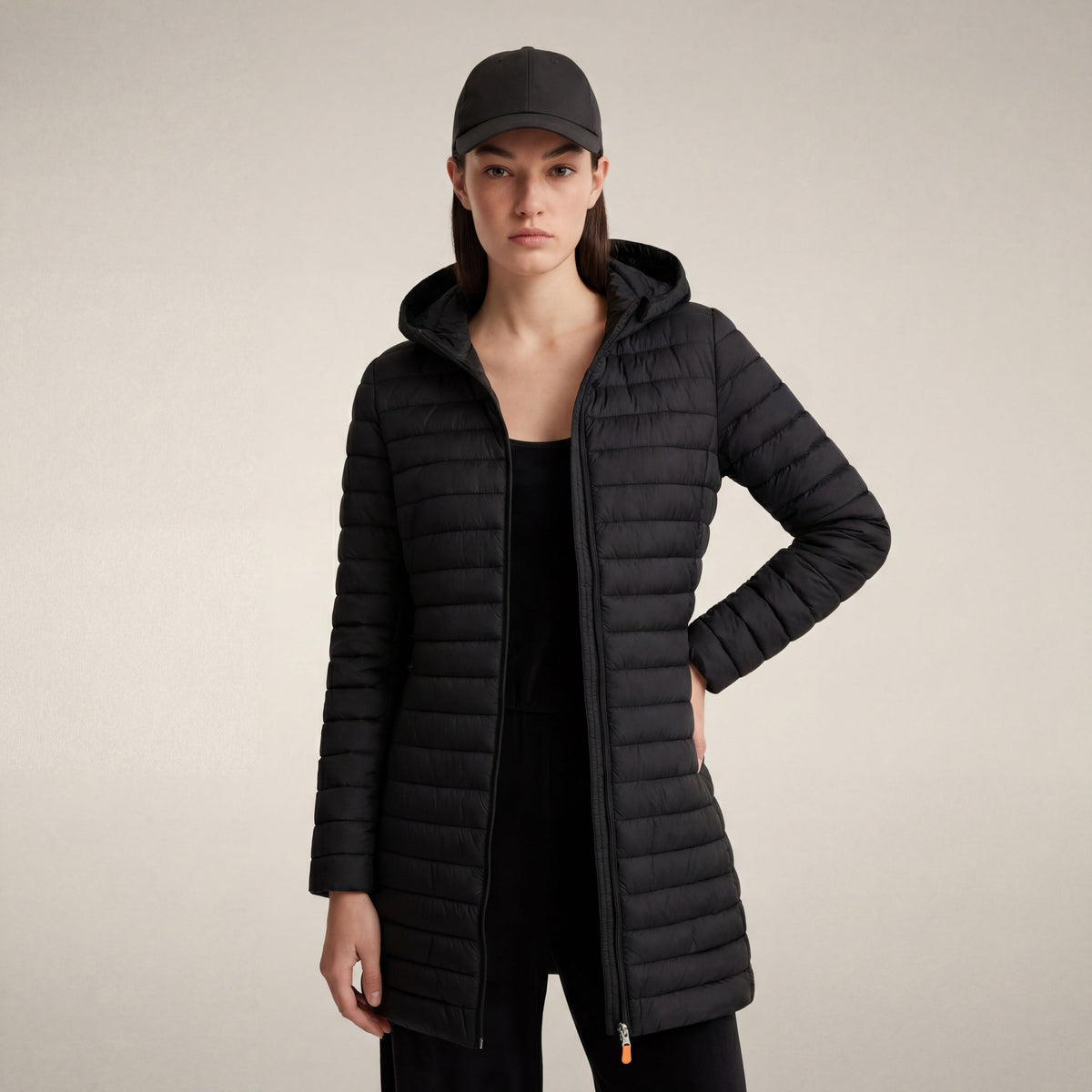 Women's Puffer Coat Bryanna in Black