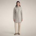 Women's Puffer Coat Bryanna in Rainy Beige