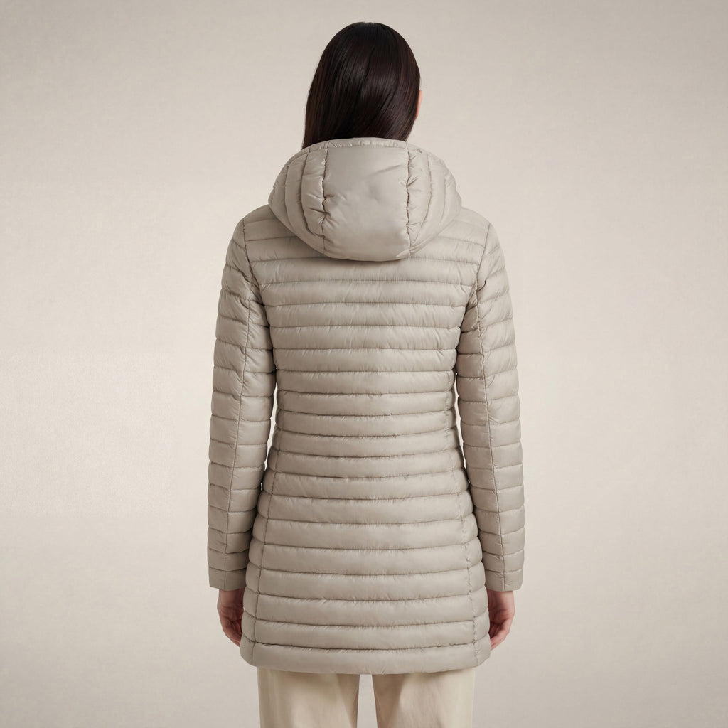 Women's Puffer Coat Bryanna in Rainy Beige