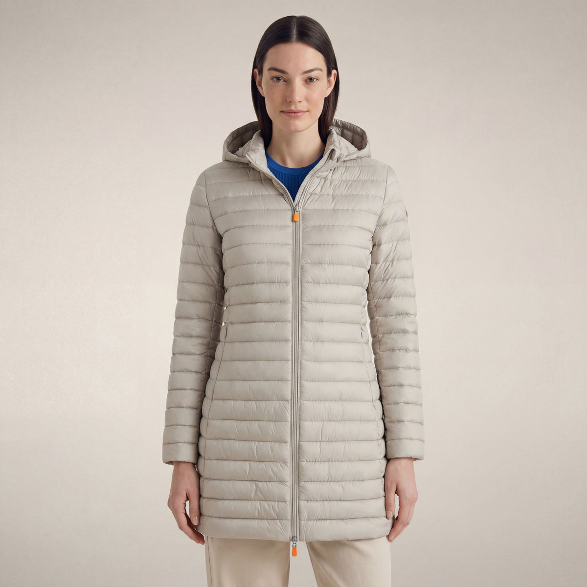 Women's Puffer Coat Bryanna in Rainy Beige