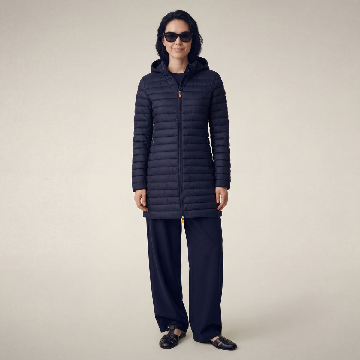 Women's Puffer Coat Bryanna in Navy Blue