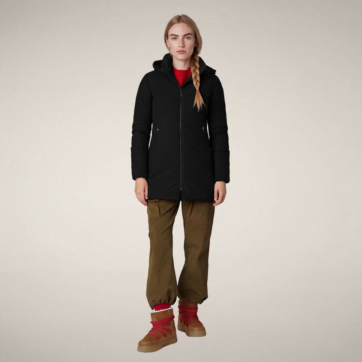 Women's Padded Coat Rachel in Black