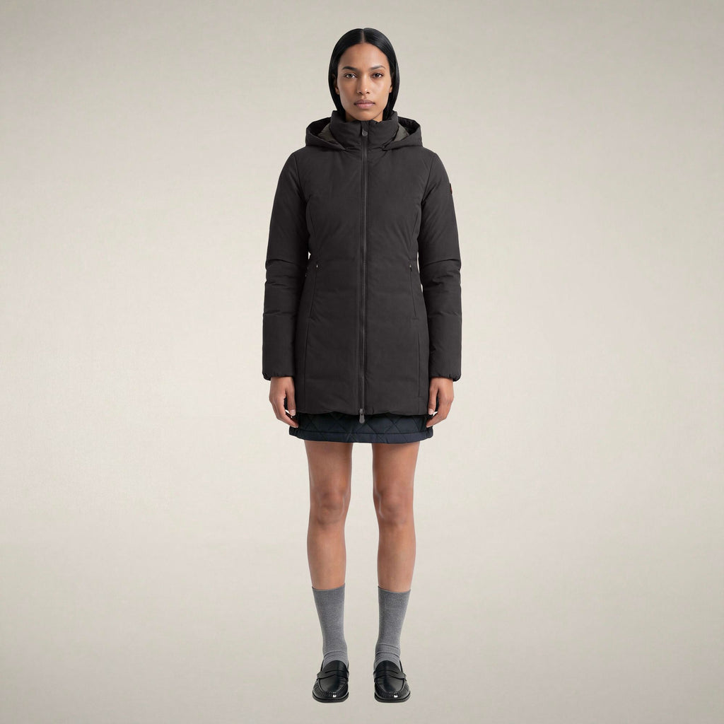Women's Padded Coat Rachel in Brown Black