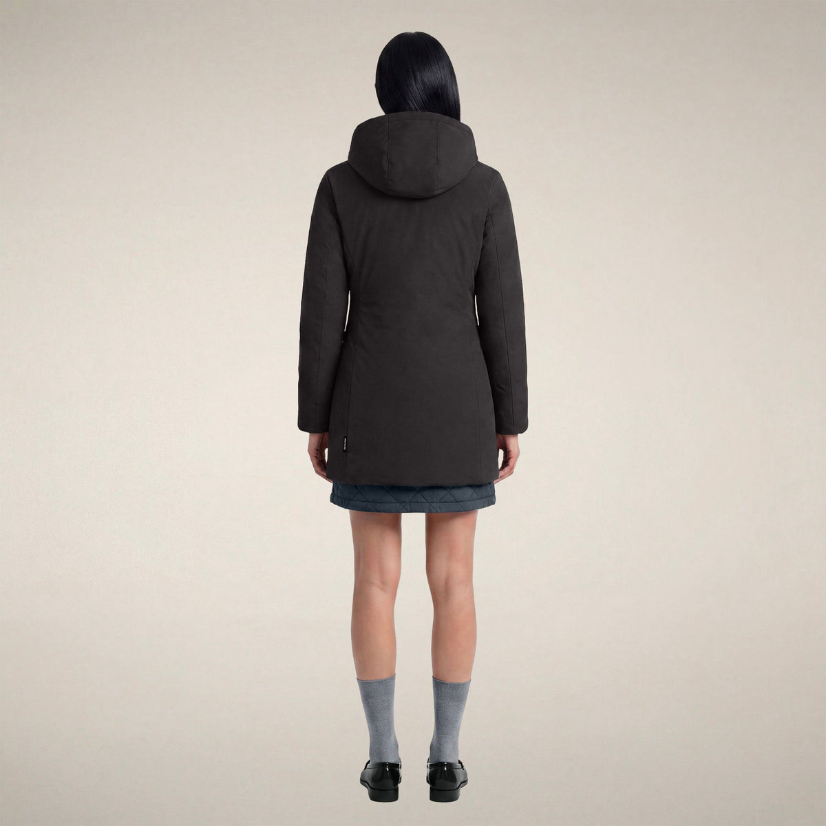 Women's Padded Coat Rachel in Brown Black
