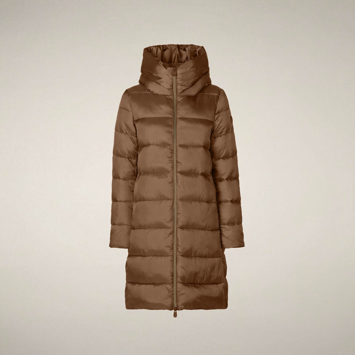 Women's Puffer Coat Lysa in Noisette Brown