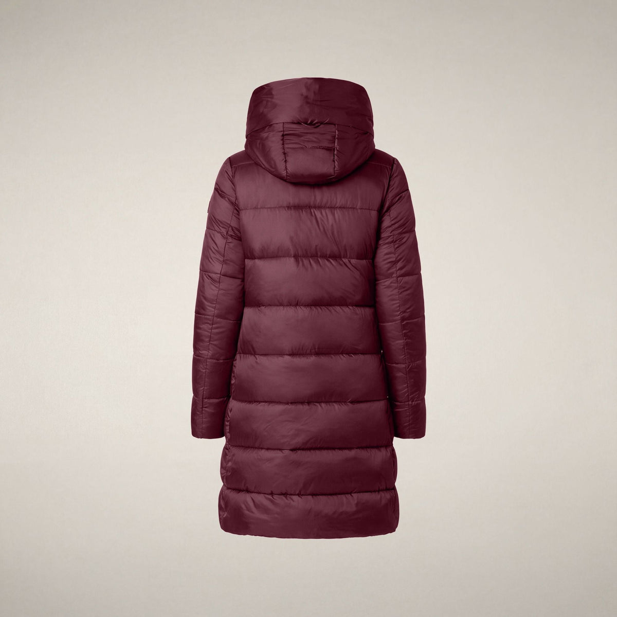 Women's Puffer Coat Lysa in Wine Red