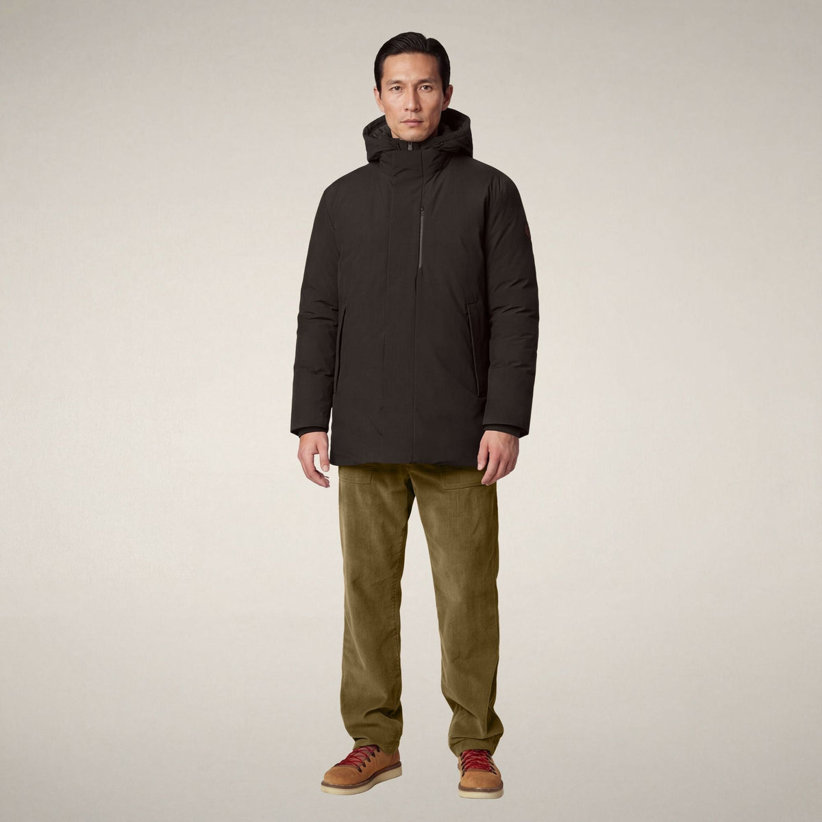 Men's Padded Jacket Sesle in Brown Black