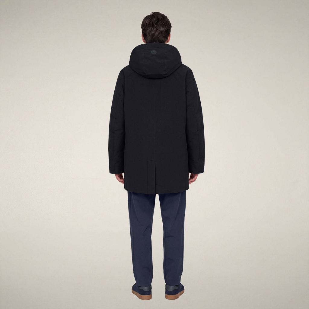 Men's Raincoat Nestor in Blue Black