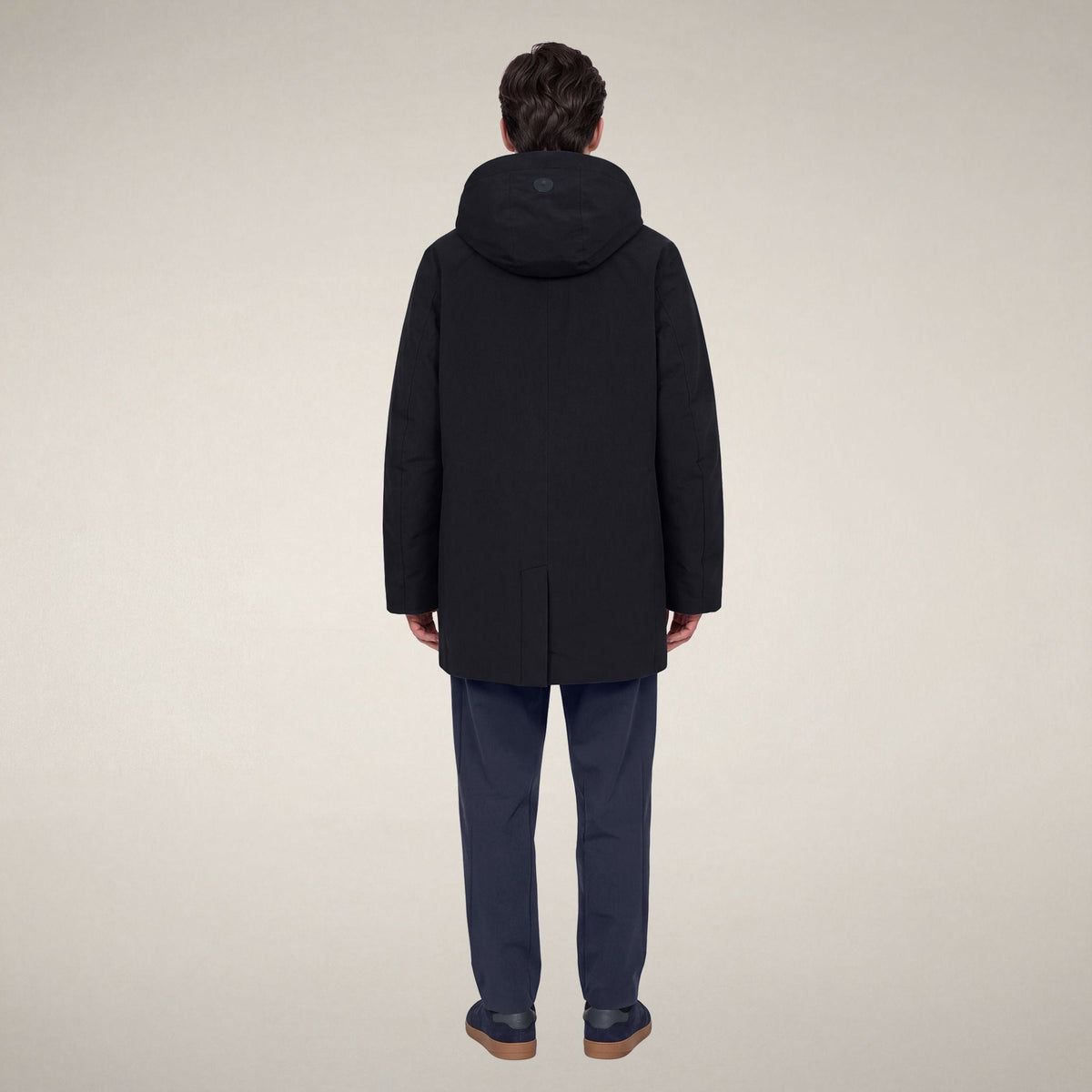 Men's Raincoat Nestor in Blue Black