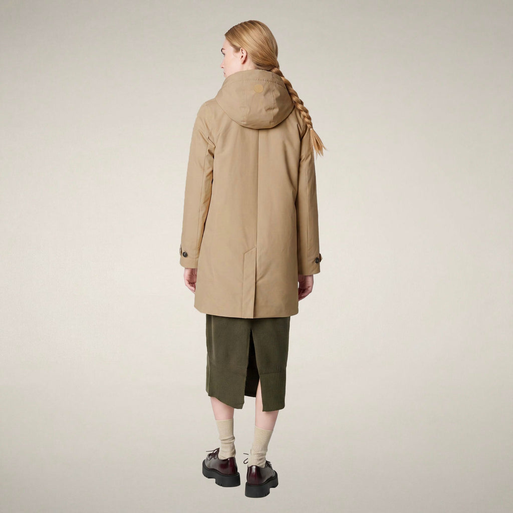 Women's Raincoat Embie in Stardust Beige