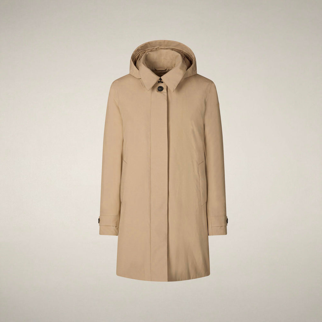 Women's Raincoat Embie in Stardust Beige