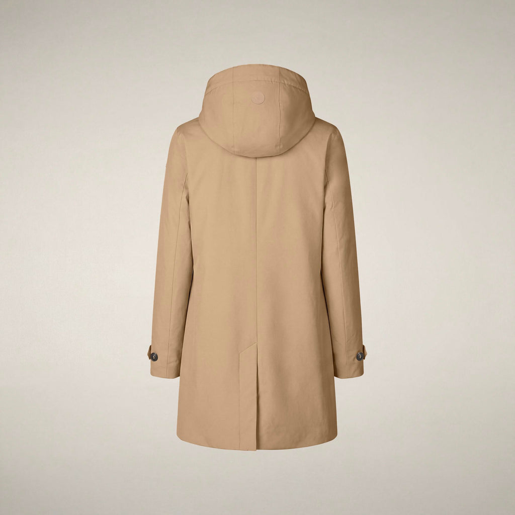 Women's Raincoat Embie in Stardust Beige