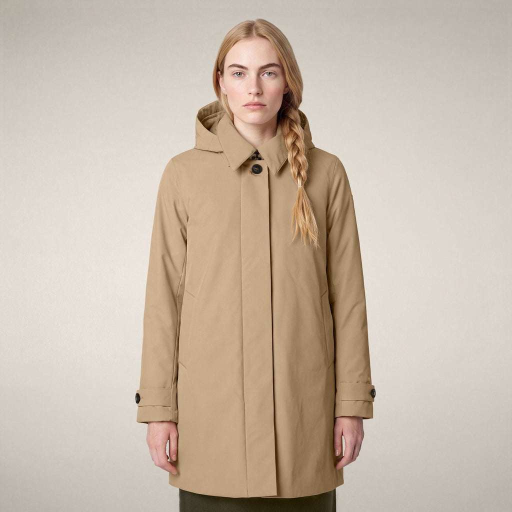Women's Raincoat Embie in Stardust Beige