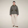 Women's Puffer Jacket Jodie in Gunmetal Grey