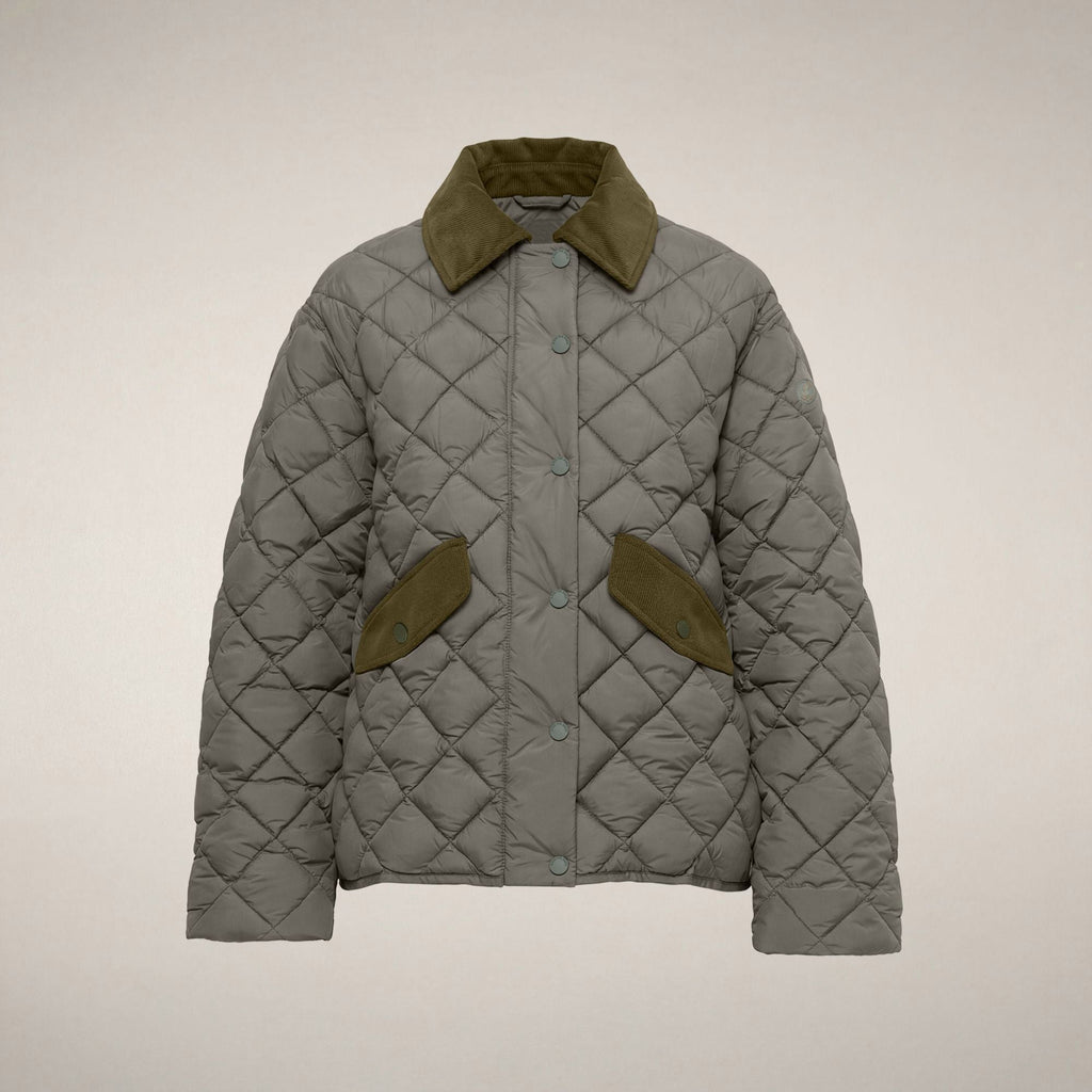 Women's Puffer Jacket Jodie in Gunmetal Grey