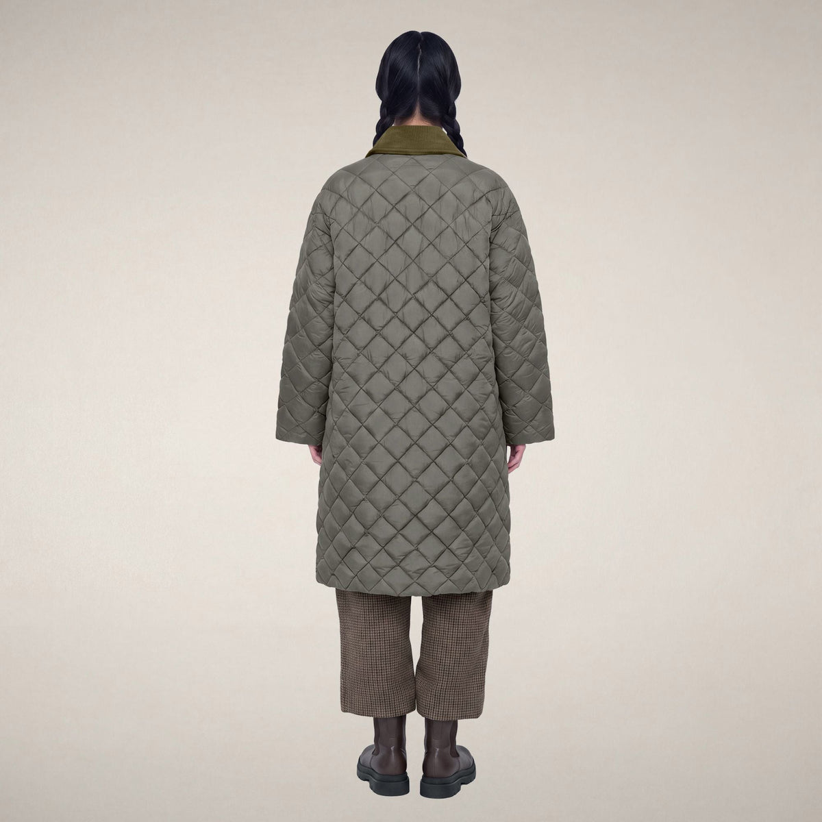 Women's Puffer Coat Sadie in Gunmetal Grey