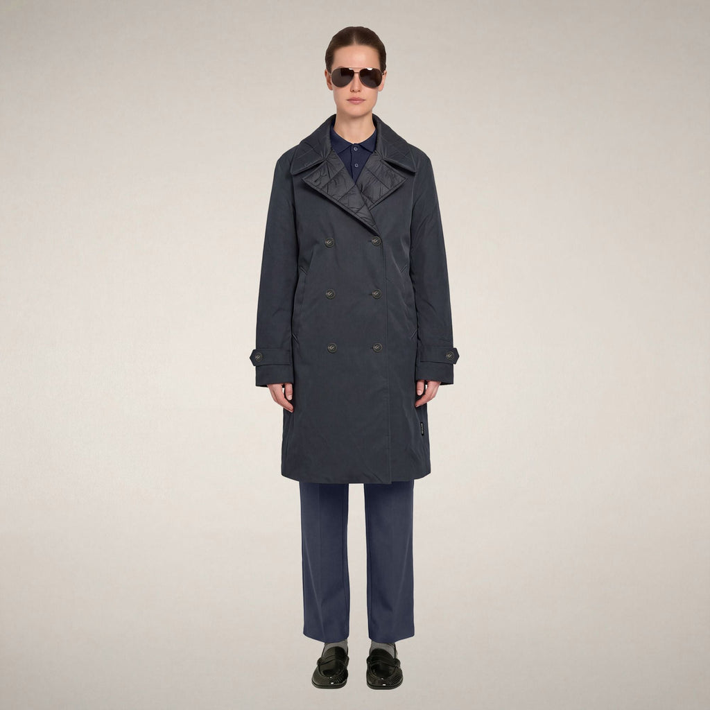 Women's Raincoat Pilar in Blue Black