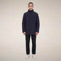 Men's Raincoat Blaise in Blue Black