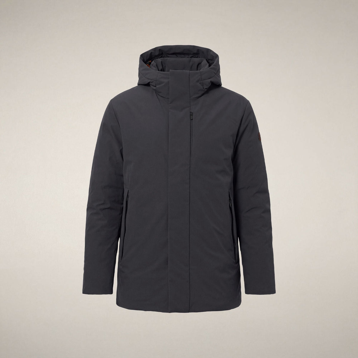Men's Coat Rolf in Ebony Grey
